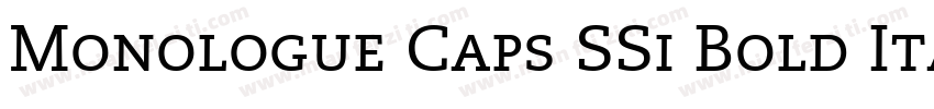 Monologue Caps SSi Bold Italic Small Caps字体转换